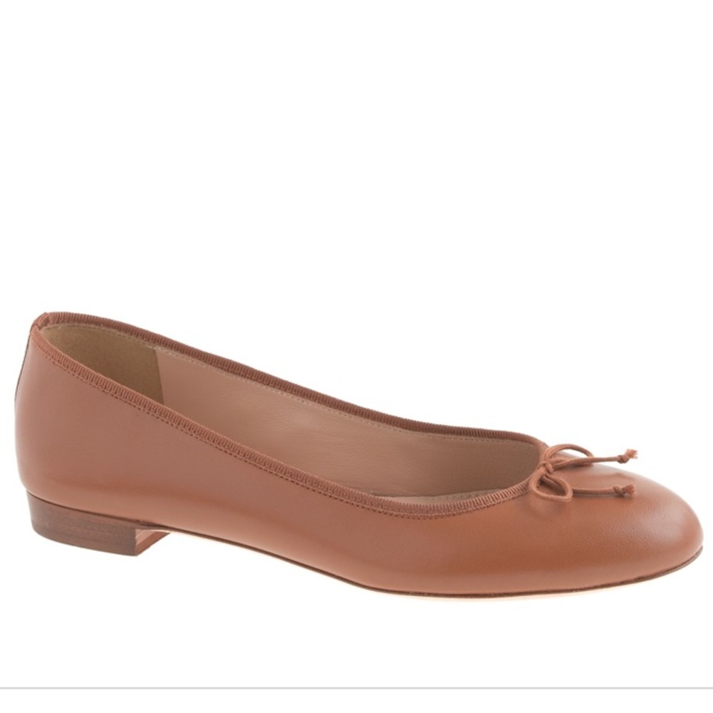 Rich brown ballet flats